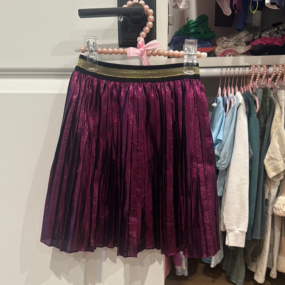 Gucci shimmery purple A-Line Cocktail Skirt
